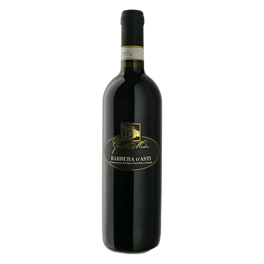 Barbera d'Asti DOCG - Tipo: rosso fermo D.O.C.G. Vitigno: 100% Barbera Gradazione: 13,5° vol. Colore: rosso rubino tendente al rosso granato con l’invecchiamento Profumo: vinoso, caratteristico, che si avvicina alla viola, tendente all’etereo con l’invecchiamento Sapore: asciutto, tranquillo, di corpo, gradevole, di gusto pieno. Temperatura di servizio: 18-20°c Abbinamenti: bagna càuda, minestre,bolliti, formaggi semiduri e gorgonzola; ben si adatta a molti secondi piatti, anche corposi. venduto da Merlone