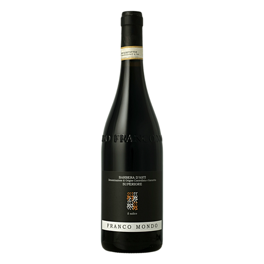 Barbera d'Asti Superiore DOCG " IL SALICE " - VITIGNO: Barbera 100 % ORIGINE:Il “Salice” è ottenuto dalla pigiatura di uve Barbera prove-nienti da singolo vigneto impiantato nel 1984 esposto a Sud-Est. VINIFICAZIONE:La raccolta delle uve viene effettuata interamente a mano 120 - 130 giorni dopo la fioritura ponendo i grappoli con cura in cassette in modo da preservarne al massimo l‟integrità.Terminata la fermentazione alcolica le bucce restano a macerare nel vino per un periodo che va dai 10 ai 15 giorni e