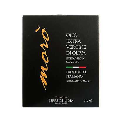 Morò Olio Extravergine di Oliva - Olio Extravergine di Oliva – Prodotto Italiano 100%.Estratto a freddo unicamente mediante procedimenti meccanici entro le 24 ore dalla raccolta.Non Filtrato – Il nostro Olio non viene filtrato ma sottoposto esclusivamente a decantazione naturale, preservando, in questo modo, tutte le sue caratteristiche organolettiche.Produzione da Filiera Corta – Tutte le fasi produttive sono interne alla nostra azienda. Dall’albero fino alla tua tavola, tutti i passaggi produttivi sono c