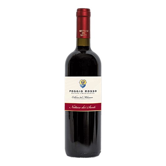 Poggio Rosso IGT - Classificazione: Vino rosso frizzante I.G.P. - "Collina del Milanese" Uvaggio:Barbera 35%, Craoatina 45%, Uva Rara 8%, altre uve rosse 12%sistema di allevamento: guyotdensità: 4500 viti/ettaro Vinificazione:Raggiunta una buona maturazione le uve vengono raccolte manualmente in piccole ceste, portati con i carri vendemmia alla cantina dove vengono diraspate. La classica e tradizionale fermentazione in rosso avviene in serbatoi da 130 hl. Il pigiato viene fermenta per 5-6 giorni ad una tem