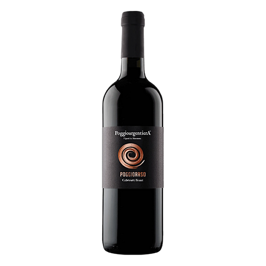 Poggio Raso Toscana Cabernet Franc IGT Magnum - Area di produzione: Sud Maremma – Area di Grosseto Denominazione: Toscana Cabernet Franc IGT – Indicazione Geografica Tipica Uvaggio: Cabernet Franc Annata: 2019 Densità d’impianto: 5.600 ceppi/ha Sistema d’allevamento: Cordone speronato Terreno: Vigneti in zona Baccinello - terreni ricchi di ciottoli di origine alluvionale con prevalenza di argille calcaree. Conduzione agronomica dei vigneti: Biologica (Organismo di controllo autorizzato dal Mi.P.A.A.F. IT B