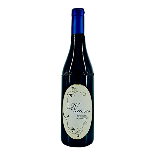 Vittoria Vino Aromatizzato - Vino di vitigno croattina.L’infuso usato per la lavorazione del vino aromatizzato e’ composto da queste erbe e spezie messe a macerazione in alcool a 60 gradi. All'assaggio profumi di:china calissaiaassenzio romanogarofano chiodicannellanoce moscatacoriandoloraberbaro cinesearancio amaro venduto da Az. Agr. Fassino Giuseppe al prezzo di €16 | unitaliano.com