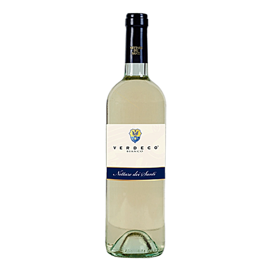 Verdeco IGT - ﻿Classificazione: Vino da tavola bianco fermo Uvaggio:Chardonnay, Verdea sistema di allevamento: guyot densità: 4500 viti/ettaroVinificazione:Raggiunta la maturazione, le uve vengono raccolte manualmente in ceste, rovesciate in carri vendemmia e trasportate alla cantina, dove vengono diraspate delicatamente. Soffice pressatura con presse pneumatiche; il mosto ottenuto fermenta, a temperatura 16–18°, in serbatoi d'acciaio.Gradazione: 12°Acidità: 5,6Colore: giallo paglierinoProfumo: floreale e