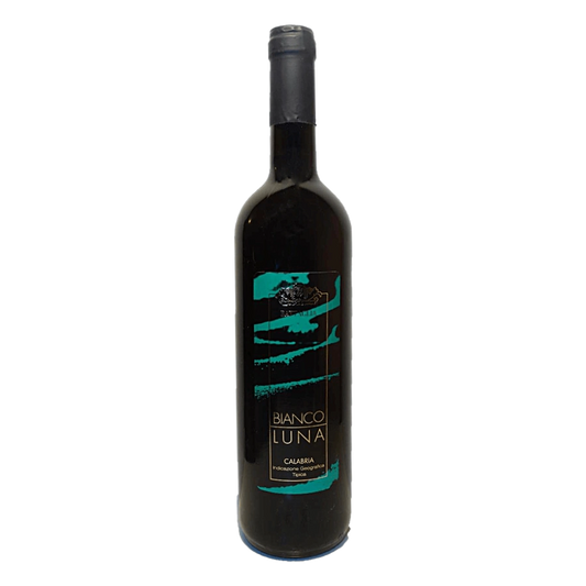 Vino IGT Bianco Luna - Greco bianco 70% e Chardonnay 30% provenienti da vigneti altamente vocati e sottoposti al controllodel “Progetto Qualità” delle zone di pellaro, Palizzie Arghillà (RC). Caratteristiche organolettiche:Il vino presenta un colore paglierino luminoso con evidenti riflessi verdolini. I profumi appaiono di smagliante eleganza, ricchi nel ventaglio aromatico, con note fresche che si evolvono verso appetitose note di piccoli fiori. Assai pieno poi al palato, piacevolissimonei sapori, con l’