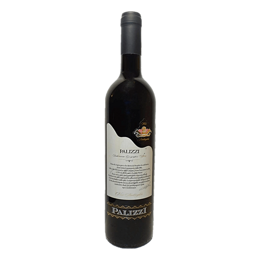 Vino IGT Rosso Palizzi - Nerello mascalese 70% e Nero d’Avola al 30% provenienti da vigneti altamente vocati e sottoposti al controllo del “Progetto Qualità” delle zone di Palizzi (RC).Caratteristiche organolettiche:Ha un colore rosso rubino con riflessi violacei intenso e profondo, un profumo complesso con sentori di frutti rossi. Al gusto esprime decisa mineralità, morbido con tannini sottili, richiama con decisione note di salvia e rosmarino accompagnati da una leggeranota speziata. Grado Alcolico: 13,0
