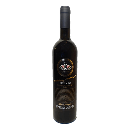 Vino IGT Rosso Pellaro - Alicante 30% e Nero d’Avola 70% provenienti da vigneti altamente vocati e sottoposti al controllo del “Progetto Qualità” delle zone di pellaro (RC).Caratteristiche organolettiche:Il colore è rosso rubino intenso. All’olfatto si presenta gradevolmente fruttato, con sentori di frutti di sottobosco mentre al gusto si presenta pieno con una buona struttura tannica e di ottimo equilibrio. Grado alcolico: 14,0 %vol. Abbinamenti consigliati:secondi piatti a base di carne, cacciagione, arr